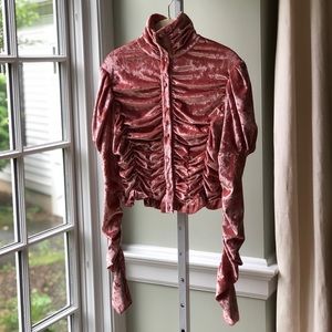 Ronny Kobo Red Velvet Shirt